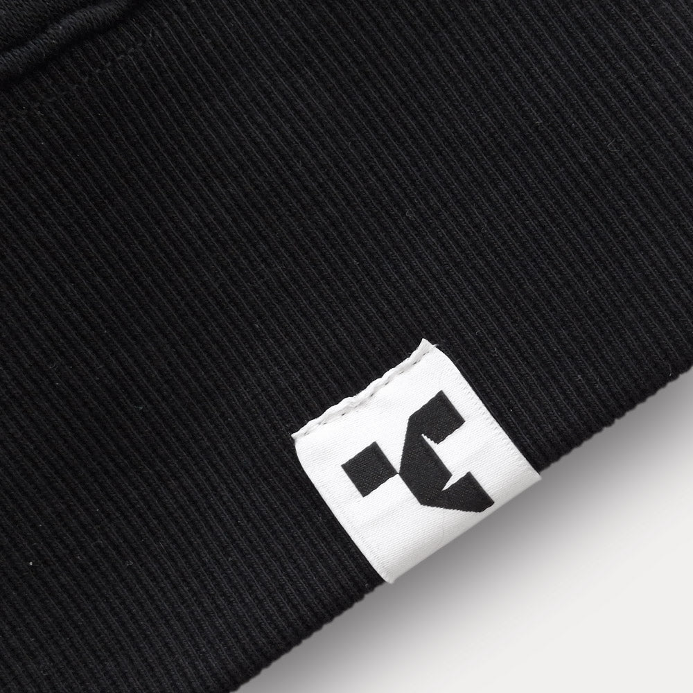 Keyline logo hood - black - pip tag view