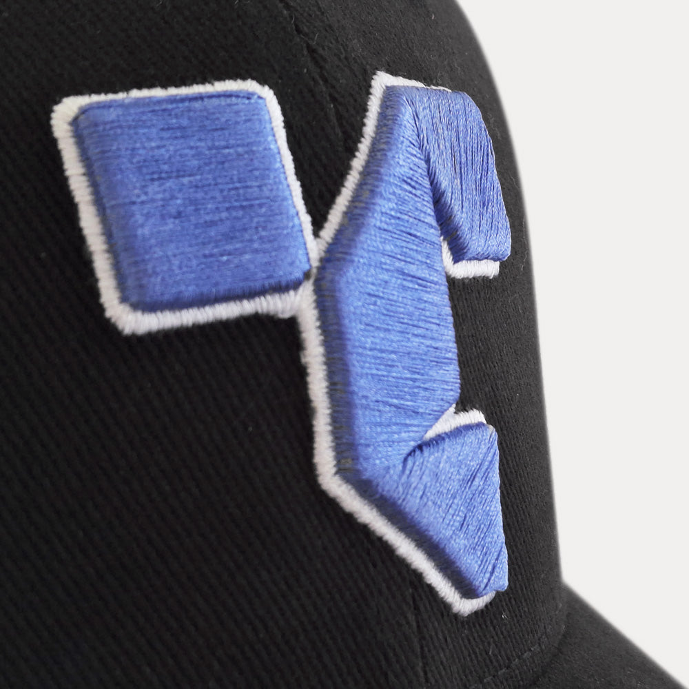 Icon snapback cap front detail view