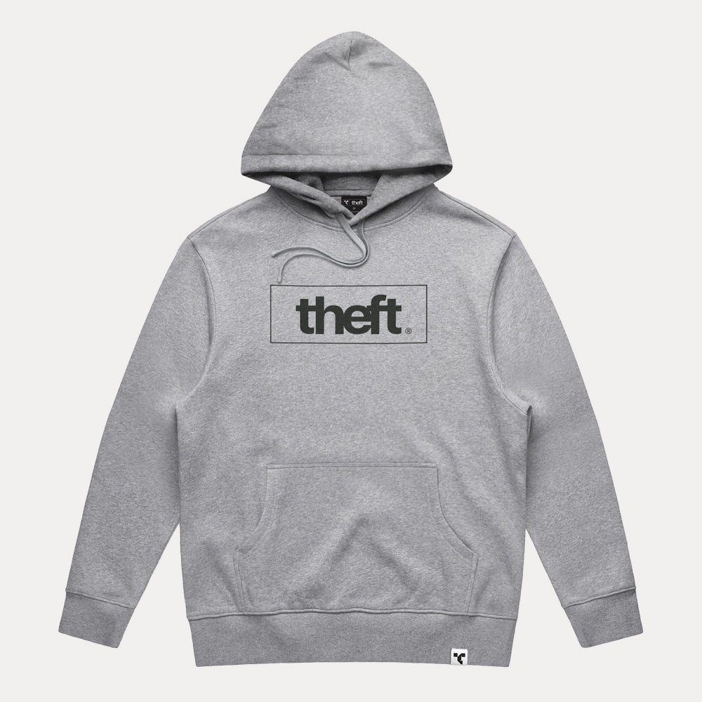 Keyline logo hood - grey marle - front view