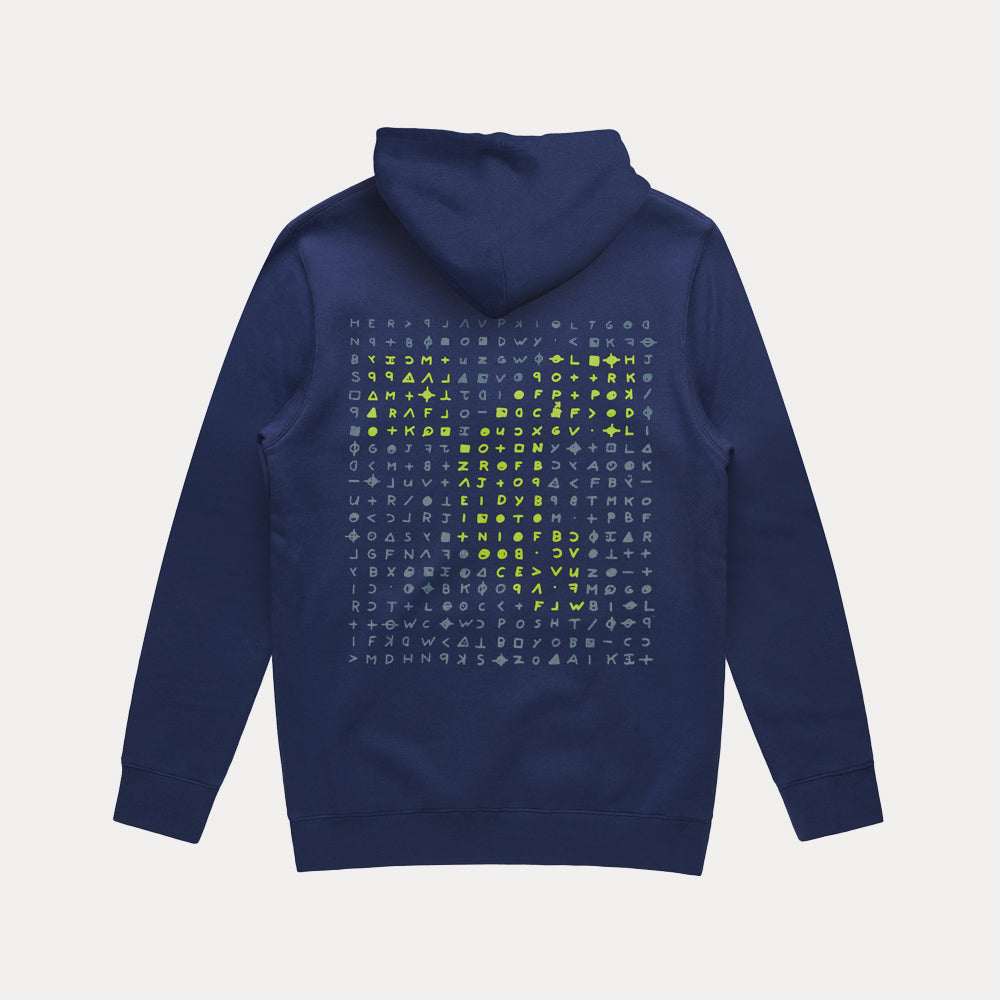 The Zodiac hood - cobalt - back view
